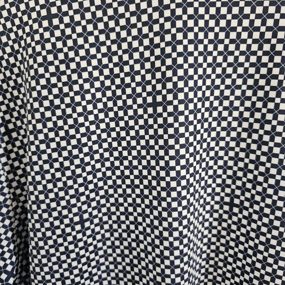 Greyson Navy and White Patterned Performance Polo Shirt Size XXL - Picture 6 of 6